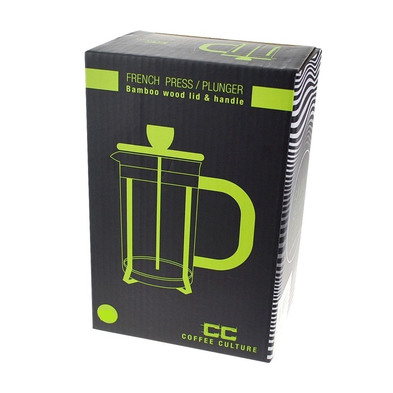 Coffee Culture Bamboo Size: 600Ml French Press/Plunger, Brown, PLNG600-BM
