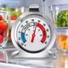 Analog Refrigerator Freezer Thermometer for Kitchen Temperature Monitoring – Easy-Read