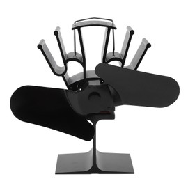 2 Blade Heat Powered Wood Fireplace Fan 1200RPM 25dB Low Noise High Temperature Resistant for Home