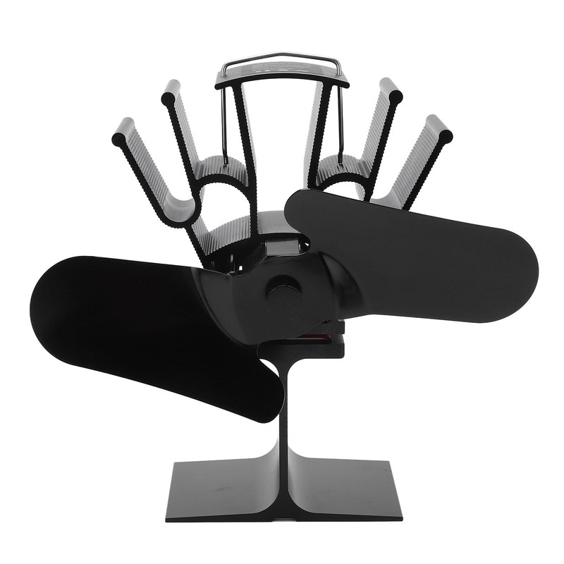 2 Blade Heat Powered Wood Fireplace Fan 1200RPM 25dB Low