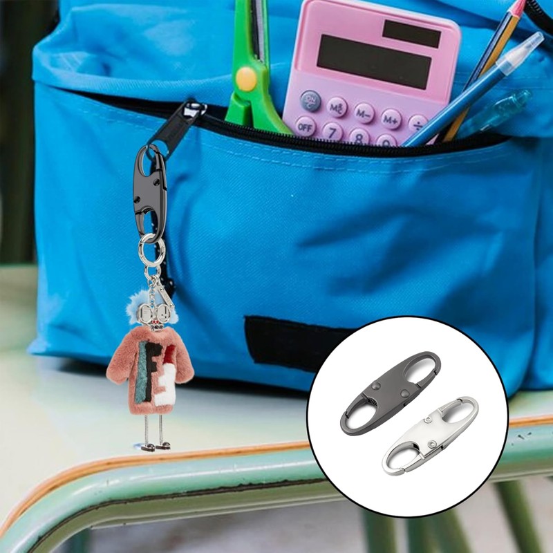 6Pcs Zipper Pull Replacement, Zipper Clip Theft Deterrent,Premium Zipper Lock,Upgraded