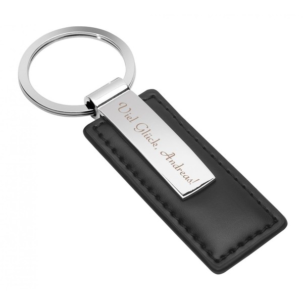 REFLECTS Lucky Charm Keyring Man with Engraving, Talisman for Men