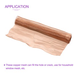 DMiotech 1 Pack Copper Screen Mesh Filter Cloth 40 x 12 Inches for Household Window Door
