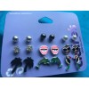 Claire’s Nine pairs of Claire’s pierced Earrings Parrots Dolphins Palm
