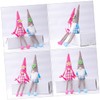 Abaodam Flower Gnome Doll Long Legs Soft Plush Sitting Gnome