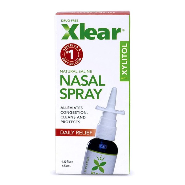 Xlear Inc Nasal Spray Natural Saline 45mL