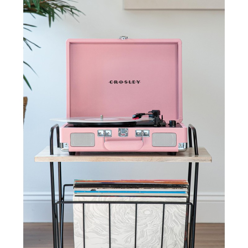 Crosley CR8005E-BH Cruiser Plus Vintage 3-Speed Bluetooth in/Out Suitcase Vinyl