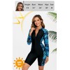 Halcurt Women's Boyleg One Piece Rash Guard with Built in