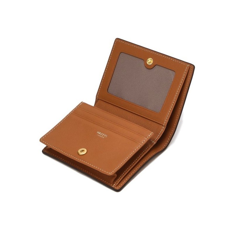 Hazzys (신세계센텀점)브라운 로고패치 소가죽 반지갑 HIWA5E530W1 (SHINSEGAE CENTUM) Brown Logo