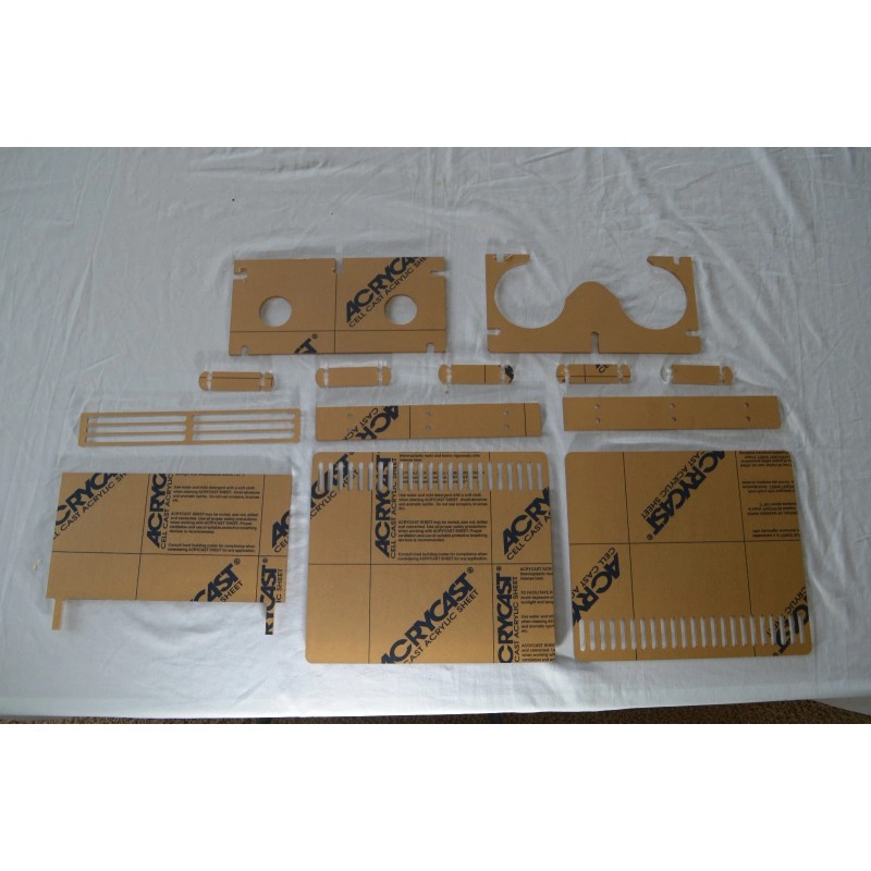 Jax racks Fluidized media sump K1/K2 (Clear cast acrylic) -