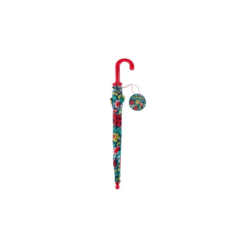 Rex London Children's Push-Up Umbrella - Ladybird