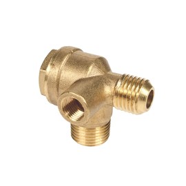 Check Valve for Air Compressor, Female Thread Brass Compressor Check Valve, Replacement Accessories Hose Connection Tool, 3/8" x 5/9"