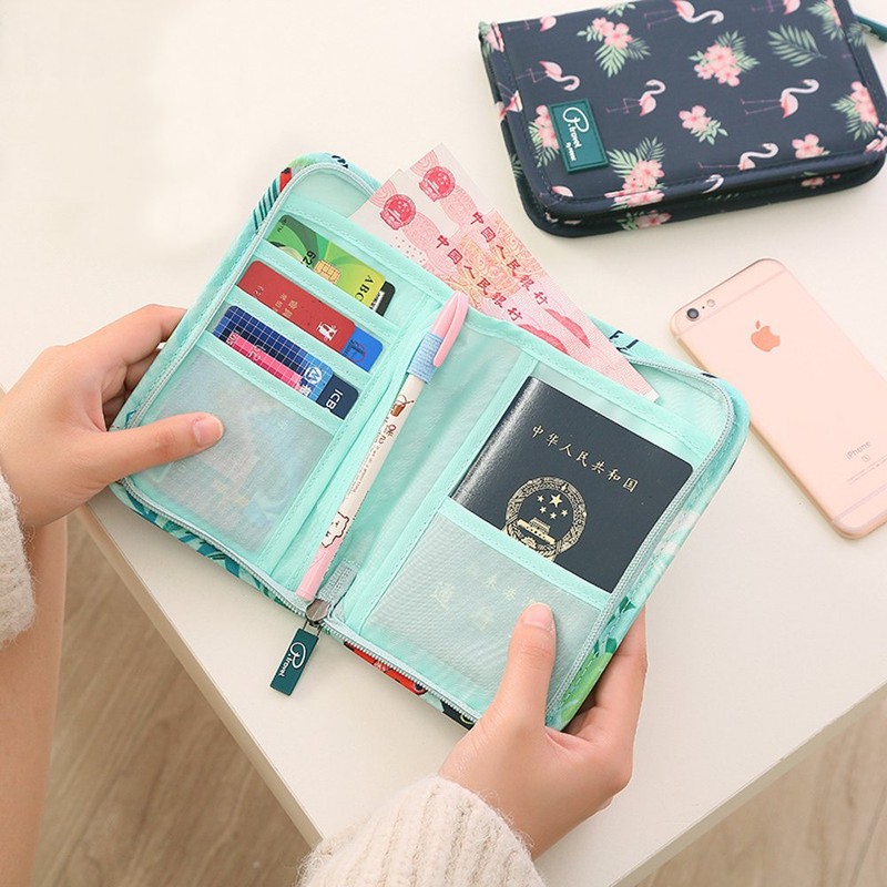 Comfysail Travel Wallet Multi-function RFID Blocking Passport Holder Passport Document