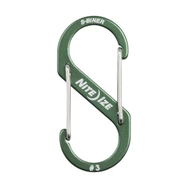 NITEIZE SBA3-08-R6 Aluminum #3 Olive, Small