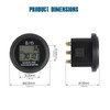 Runleader HM005R Inductive Tachometer Round Timer Hour Meter Waterproof for