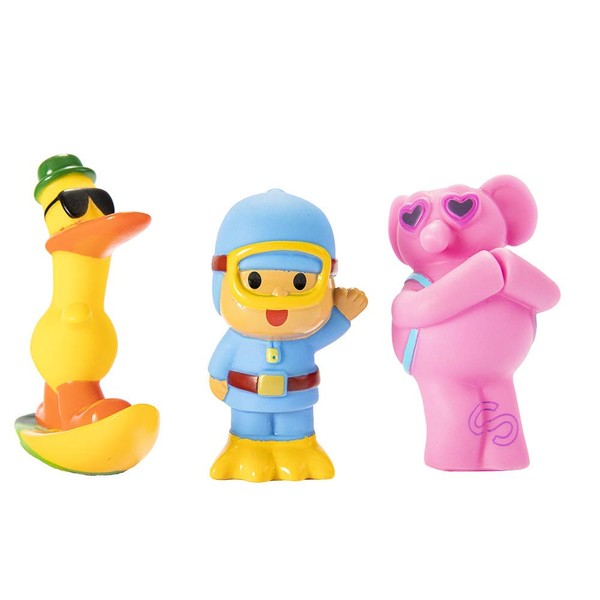 Unbekannt TO77200 Pocoyo Waterproof (Pack of 3 Bath Figures), No