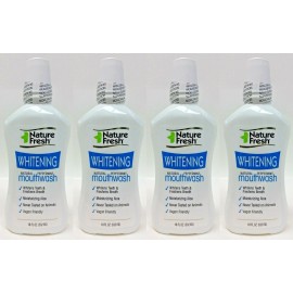 NatureFresh Whitening ( LOT 4 ) NatureFresh Whitening Natural Peppermint Mouthwash 18 FL oz Ea SEALED
