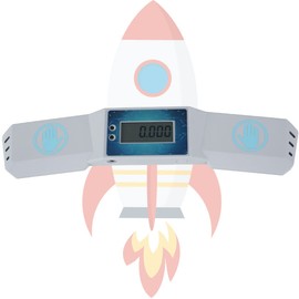 Beenle-Icey UK Cube Timer Automatic Calculation Sensitive Touch Control Timer Non-slip Portable Professional Speed Timer Machine with Display for Speed Race Stack Competition(grey)