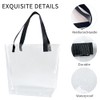 TotePrint PVC Clear Bag Stadium Compatible - Clear Zipped Carry