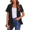 MINTLIMIT Women's Short Sleeve Blazer Notch Lapel One Button Front