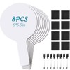 OWOKISO 8 Pack Acrylic Dry Erase Answer Paddles with Markers