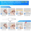 TENDIST 60 Pack Transparent Strip Light Clips Outdoor, Strong Clip