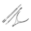 Vixzero Pusher Scraper Spatula Nail Clipper Cuticle Trimmer, Cuticle Pusher,