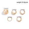 Chunky Gold Rings for Women Non Tarnish Stackable Rings Set
