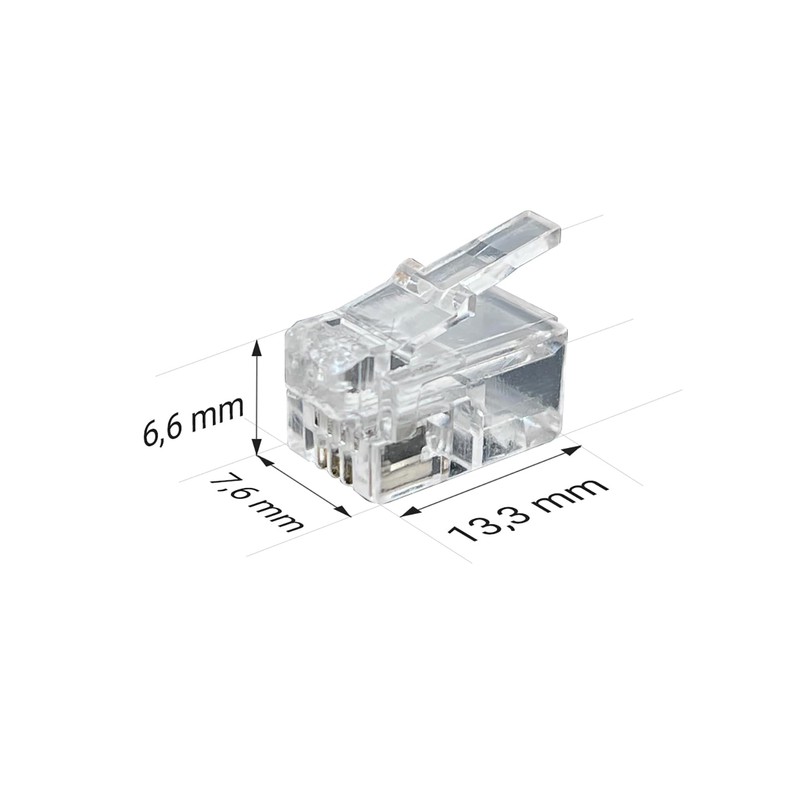 Waytex RJ9 Connector Pack of 100