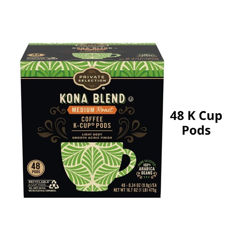Private Selection Kona Blend Coffee Individual Serving Pods K-Cup