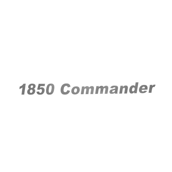 Crestliner Boat Model Decal 2083110 | 1850 Commander Silver Sticker