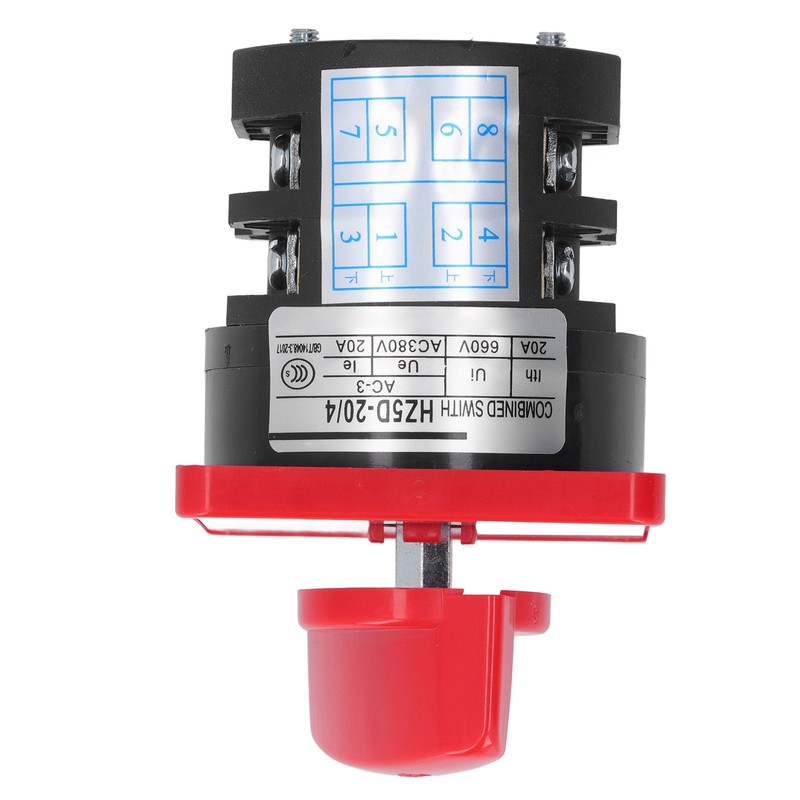 Changeover Switch PC Flame Retardant Combination Selector Switch 2 Sections