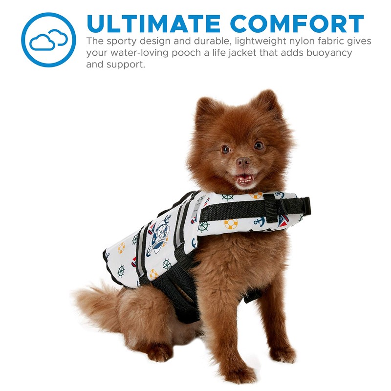 Paws Aboard Doggy Life Jacket Small-Nautical Dog