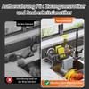 WITFAMILY Sink Organiser, Sink Organiser with Self-Draining Drain Tray, Sponge