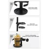Cup Holder Clamp On Mic Stand, 360° Rotate Microphone Stand