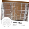 OUNONA 15 Pcs Acrylic Transparent Corner Brackets L-Shaped Fixing Buckle