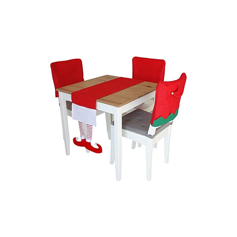 30 x 176cm Christmas Elf Table Runner - 3D Elf