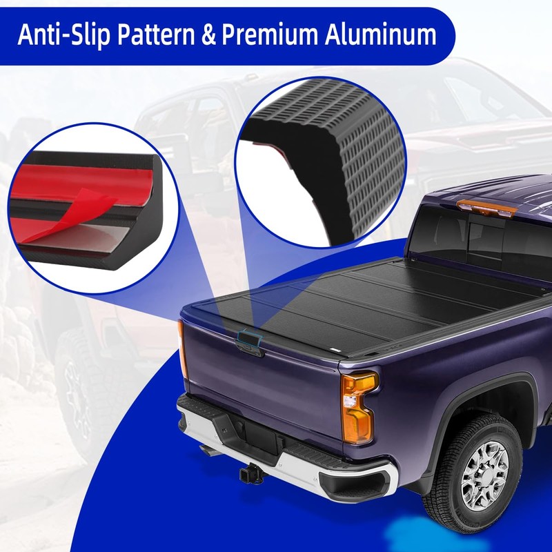 Tailgate Protector Kit for GMC Chevy Trucks-Anti-Slip Pattern
