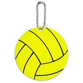 Water Polo Ball Round Luggage ID Tag Card Suitcase Carry-On