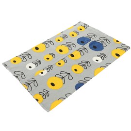 KONTONTY Flower Pattern Tissue Box Cover Stylish Cotton Napkin Holder for Home Office Car Elegant Tissue Storage for Decor