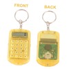 Lurrose 8 Pcs Mini Computer Pocket Calculator Key Chain Kids
