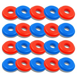 20PCS Glad Hand Seals for Glad Hand Air Hose,Rubber Gladhand Seals of Semi Truck Accessories,Air Lines for Semi Truck Car Accessories Compatible with Tramec Tectran Haldex (10PCS Red+10PCS Blue)