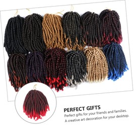 Beavorty 3 Pcs 30 Strands Fake Braids Spring Braid Crochet Hair Extensions Natural Look