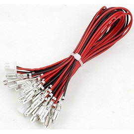Atomic Market Zero Delay USB Encoder Jumper Wires Terminals Size 0.110 (2.8mm) Compatible with Sanwa Style Arcade