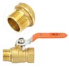 Luatoxry 2.5in 3/4 Ball Valve Threaded, DN 20 Brass Water