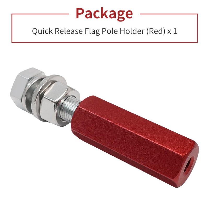 1Pcs 1/4'' Flag Poles Compatible with All ATV UTV Motorcycle