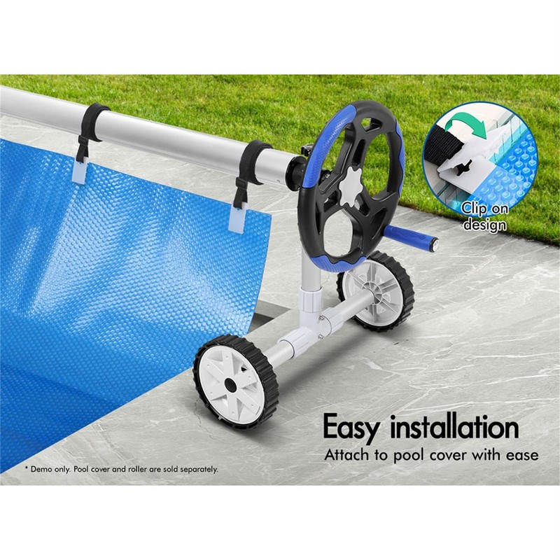 ALFORDSON Pool Cover Roller 8PCS Straps Kit Solar Swimming Pool