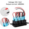 Switch Panel, Waterproof, Boat Switch, 3 Rungs, Car, Boat, Marine,