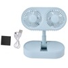 Desktop Double Fan Dual Motor 135° Angle Adjustable Handheld Fan