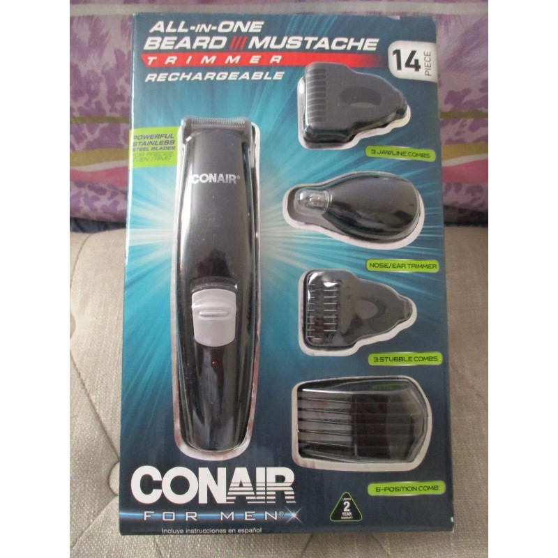 Conair NEW Conair Man All-In-One rechargeable Trimmer GMT189 14 pc